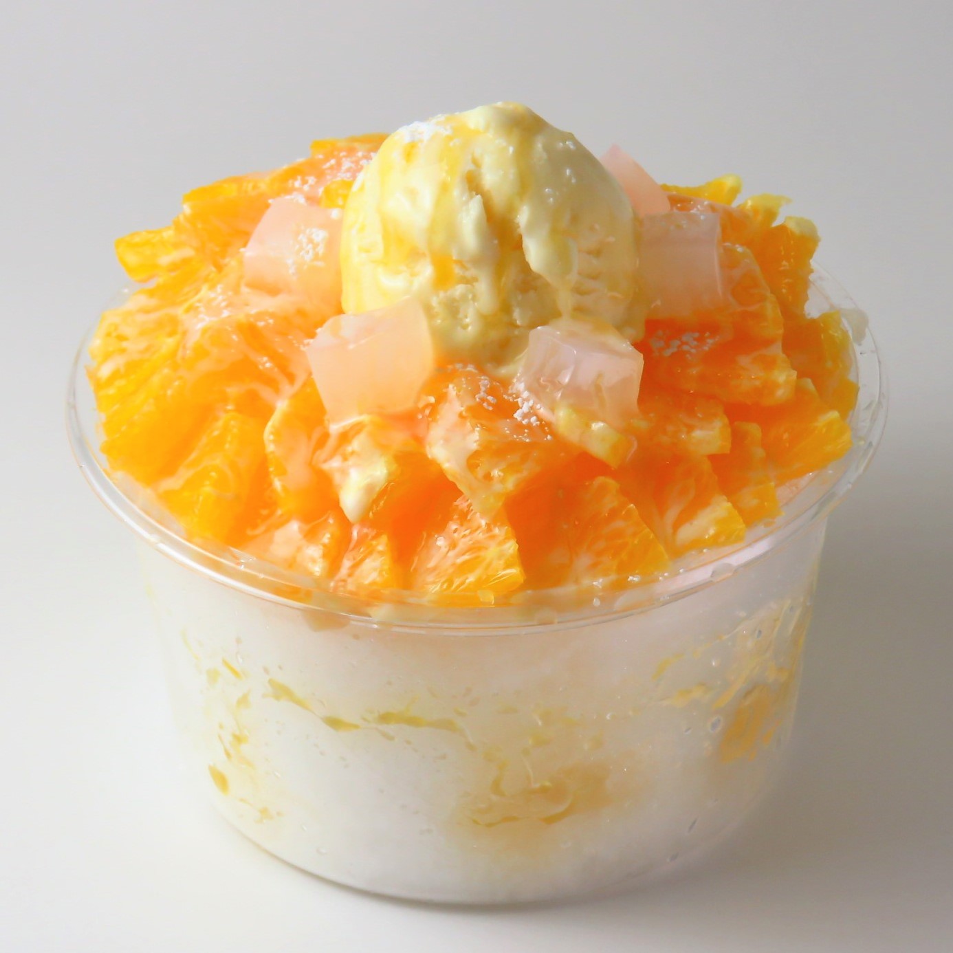 オレンジかき氷
